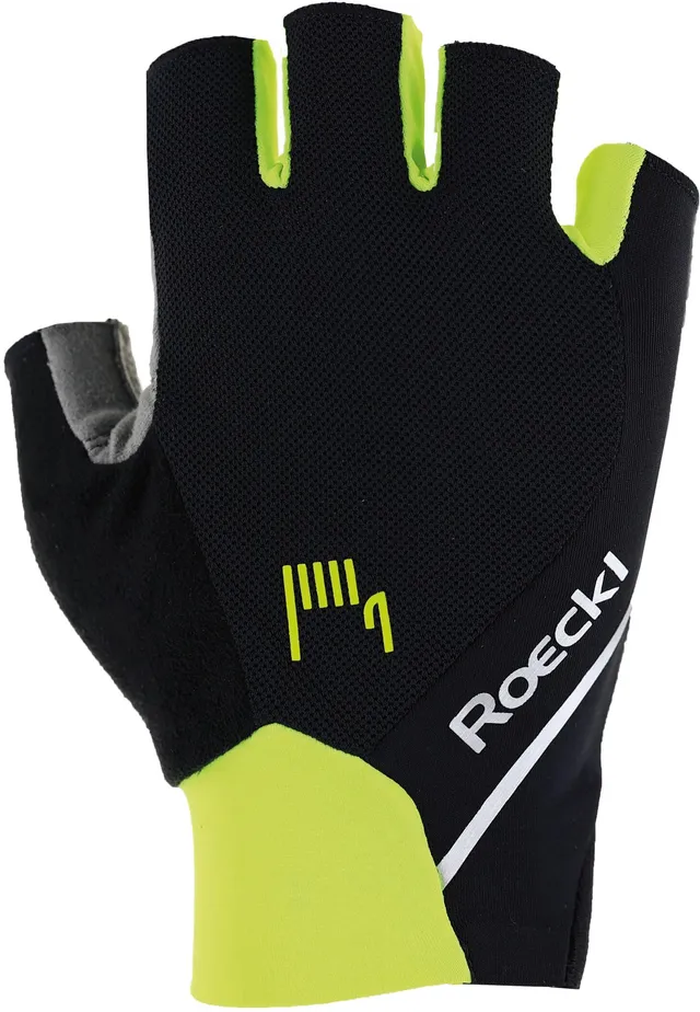 roeckl-eco-series-ivory-2-fahrradhandschuh-kurz-schwarz-gelb image 1