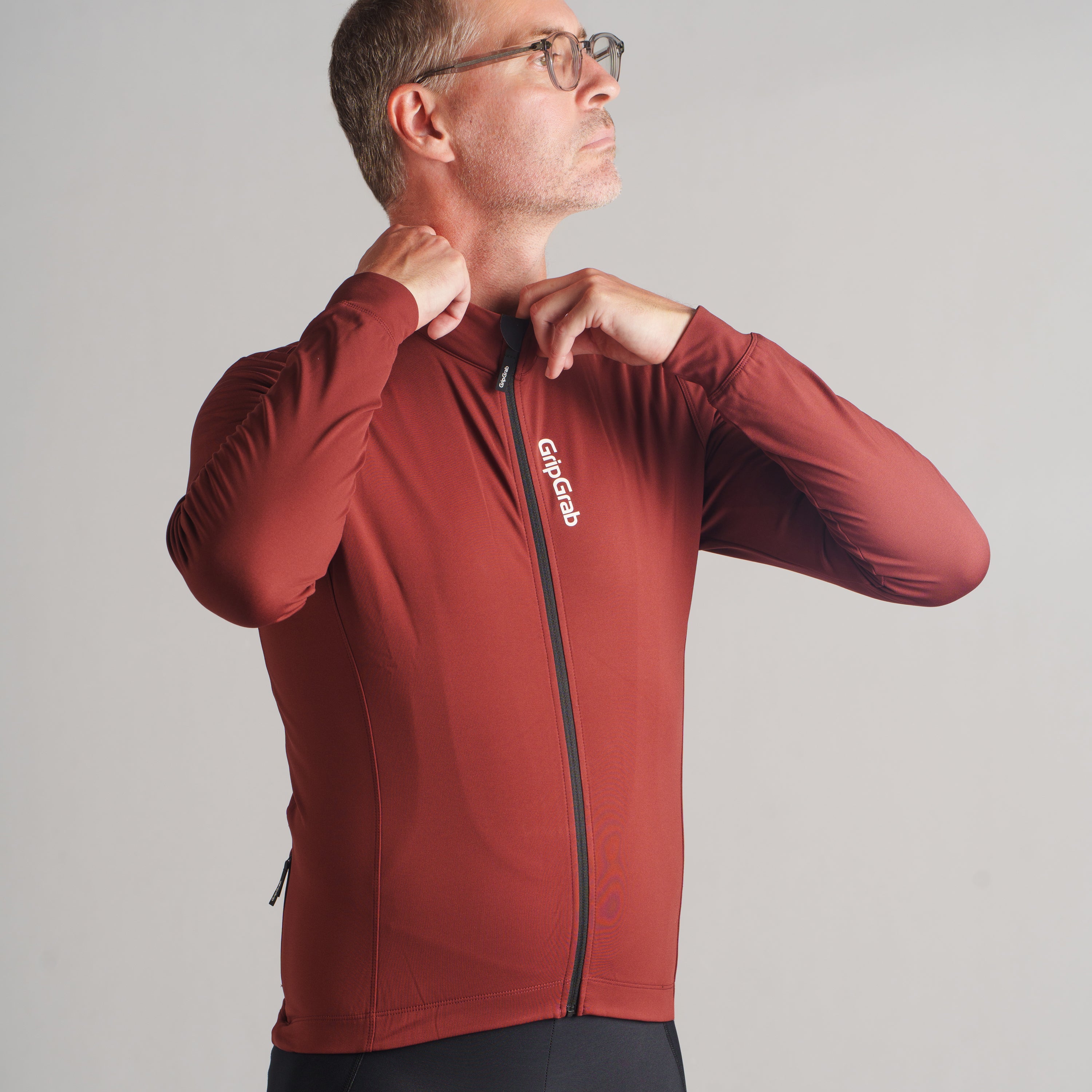 gripgrab-ride-thermal-trikot-dark-red-fleece-langarm-herren image 2