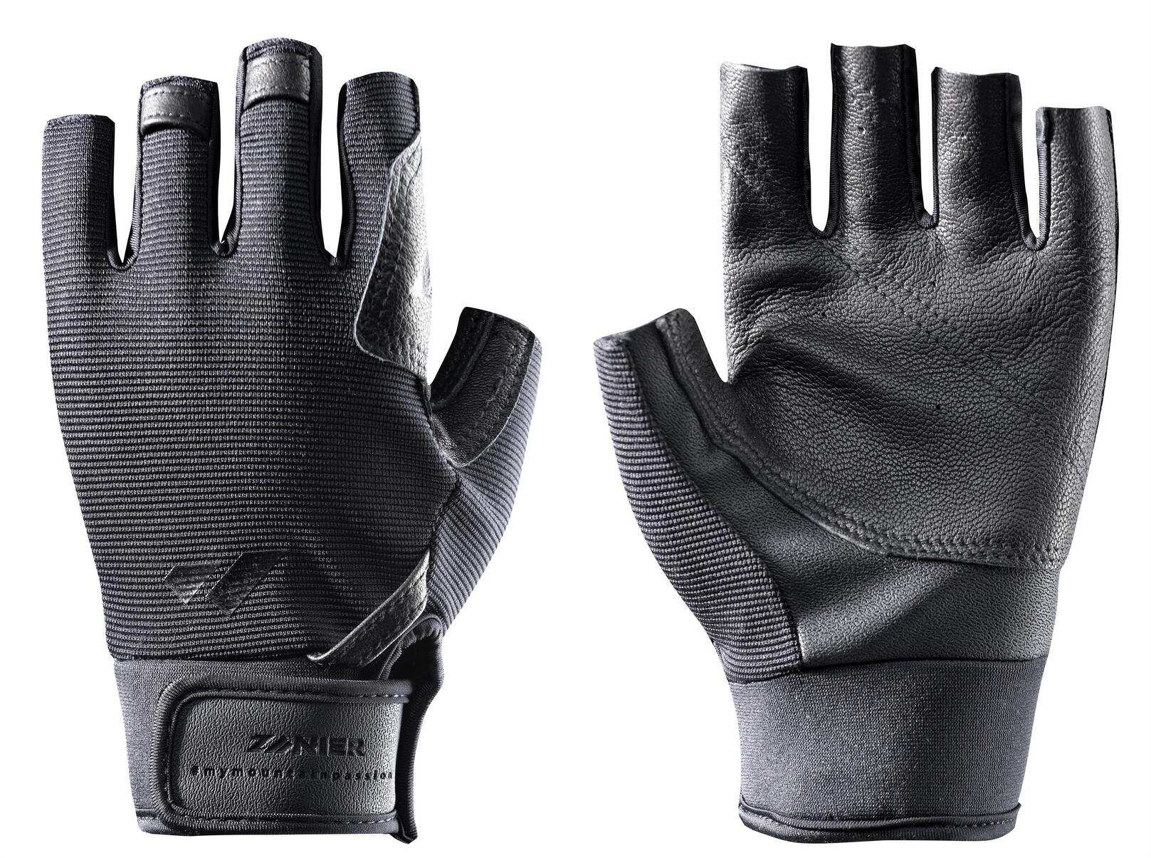 zanier-roter-turm-klettersteig-handschuhe-schwarz-leder image 1