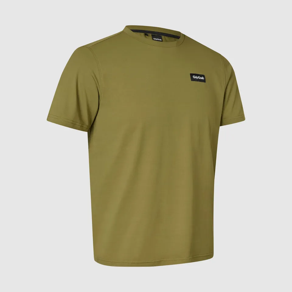 gripgrab-explr-t-shirt-olive-green-funktionsshirt-recycelt image 1