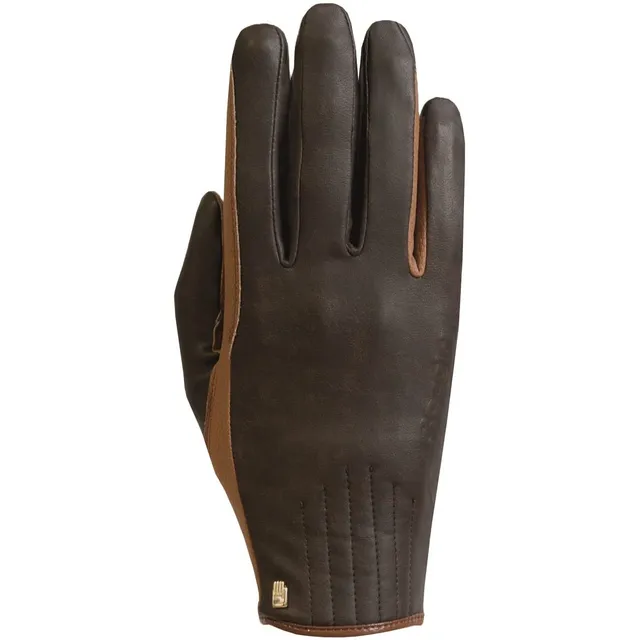 roeckl-wels-reithandschuh-gef-ttert-schwarz-grau-warm image 1