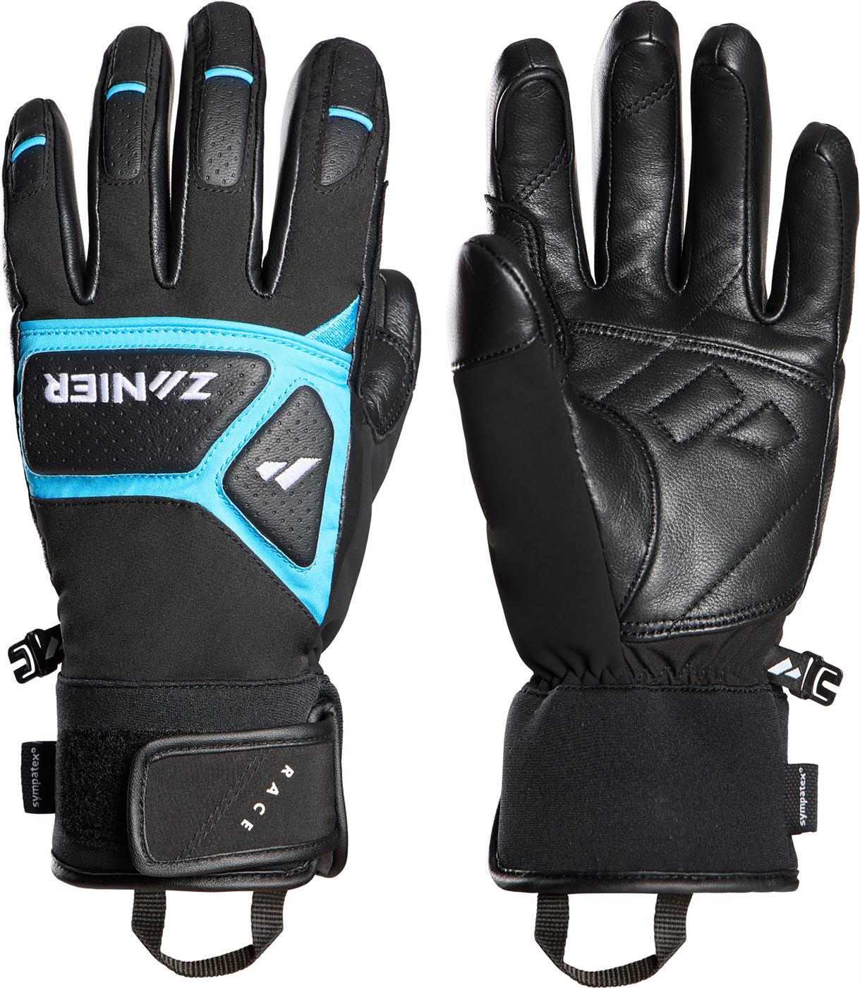 zanier-race-pro-stx-juniors-skihandschuhe-schwarz-neonfuchsia image 1