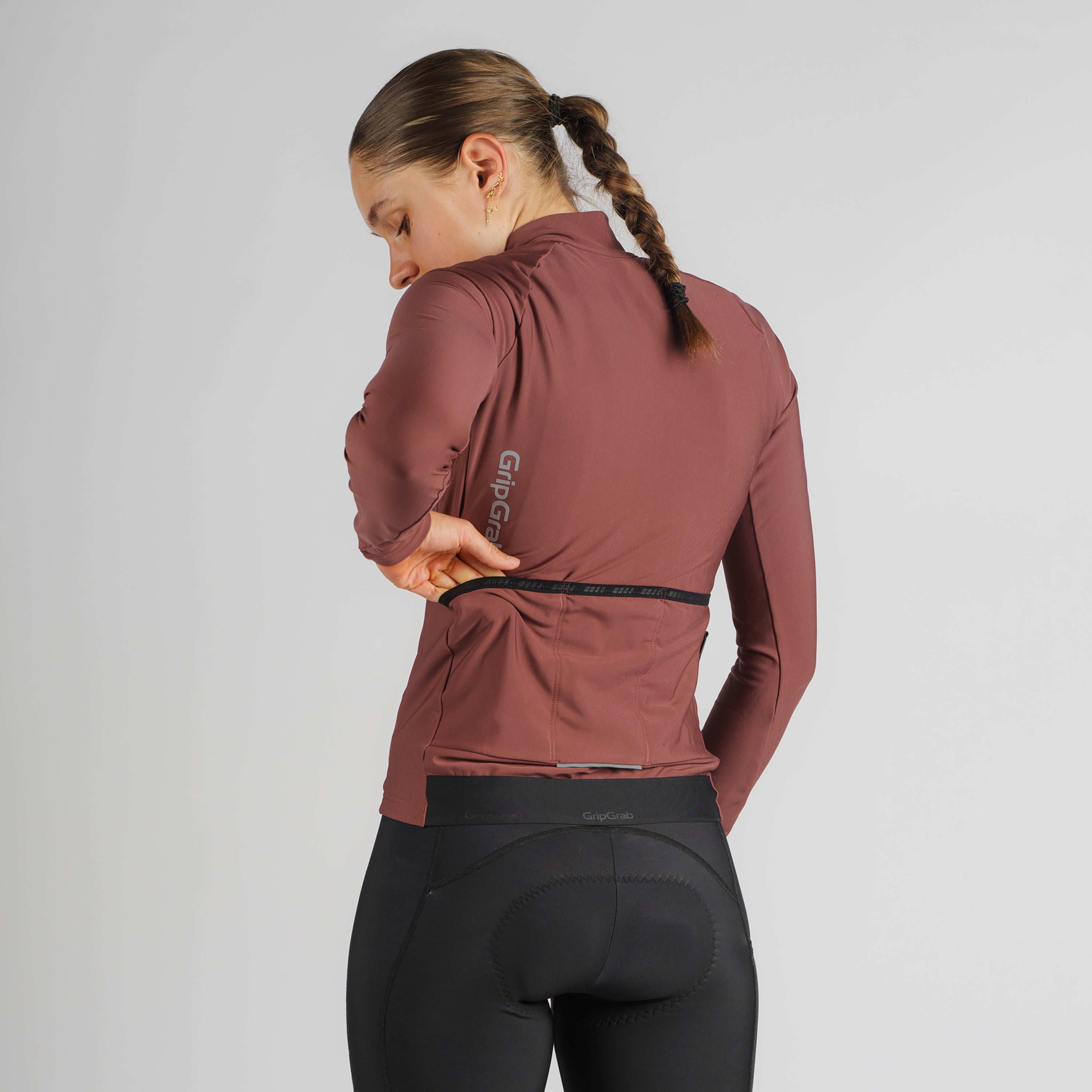 gripgrab-pacr-thermal-radtrikot-damen-schwarz-langarm image 3