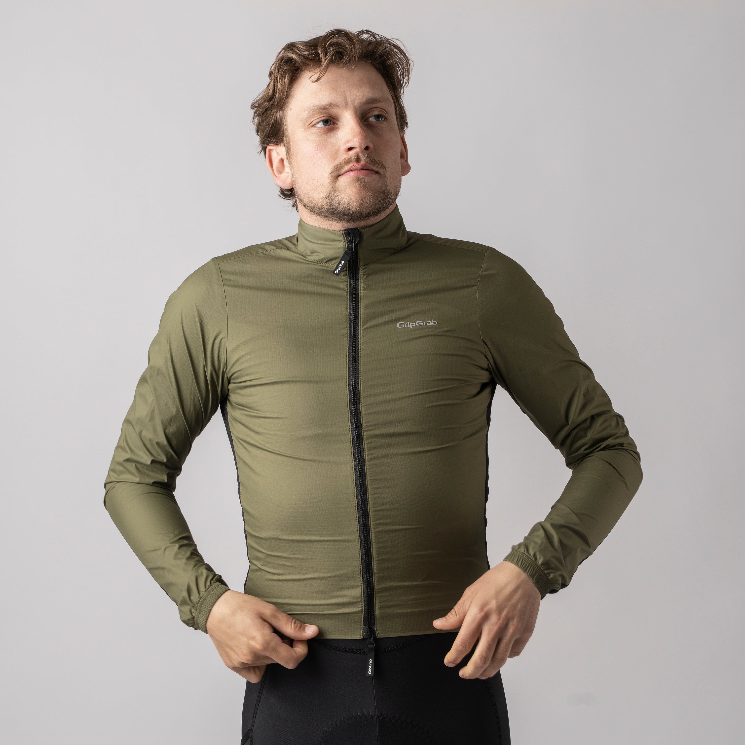 gripgrab-pacr-windjacke-herren-leicht-olive-winddicht image 4