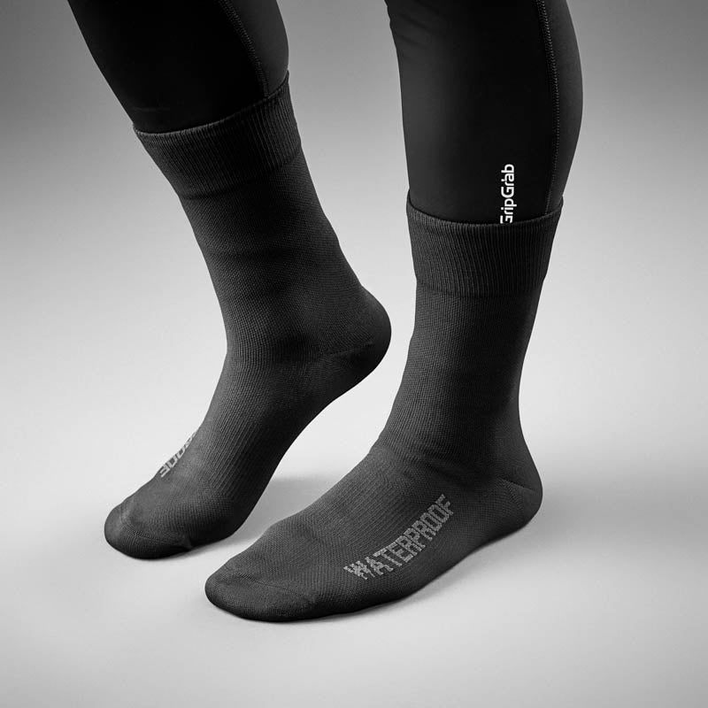 gripgrab-ride-lightweight-waterproof-fahrradsocken-schwarz-wasserdicht image 2