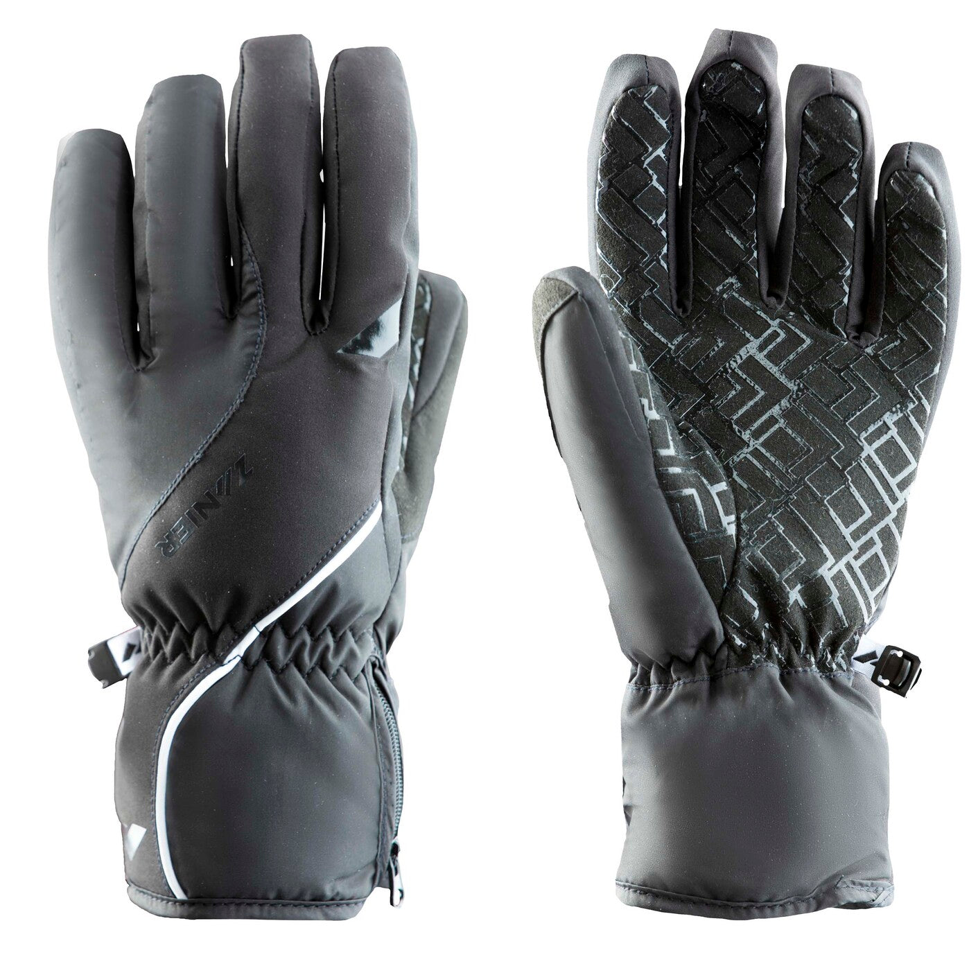 zanier-seefeld-stx-skihandschuhe-damen-weiss-schwarz-primaloft image 3