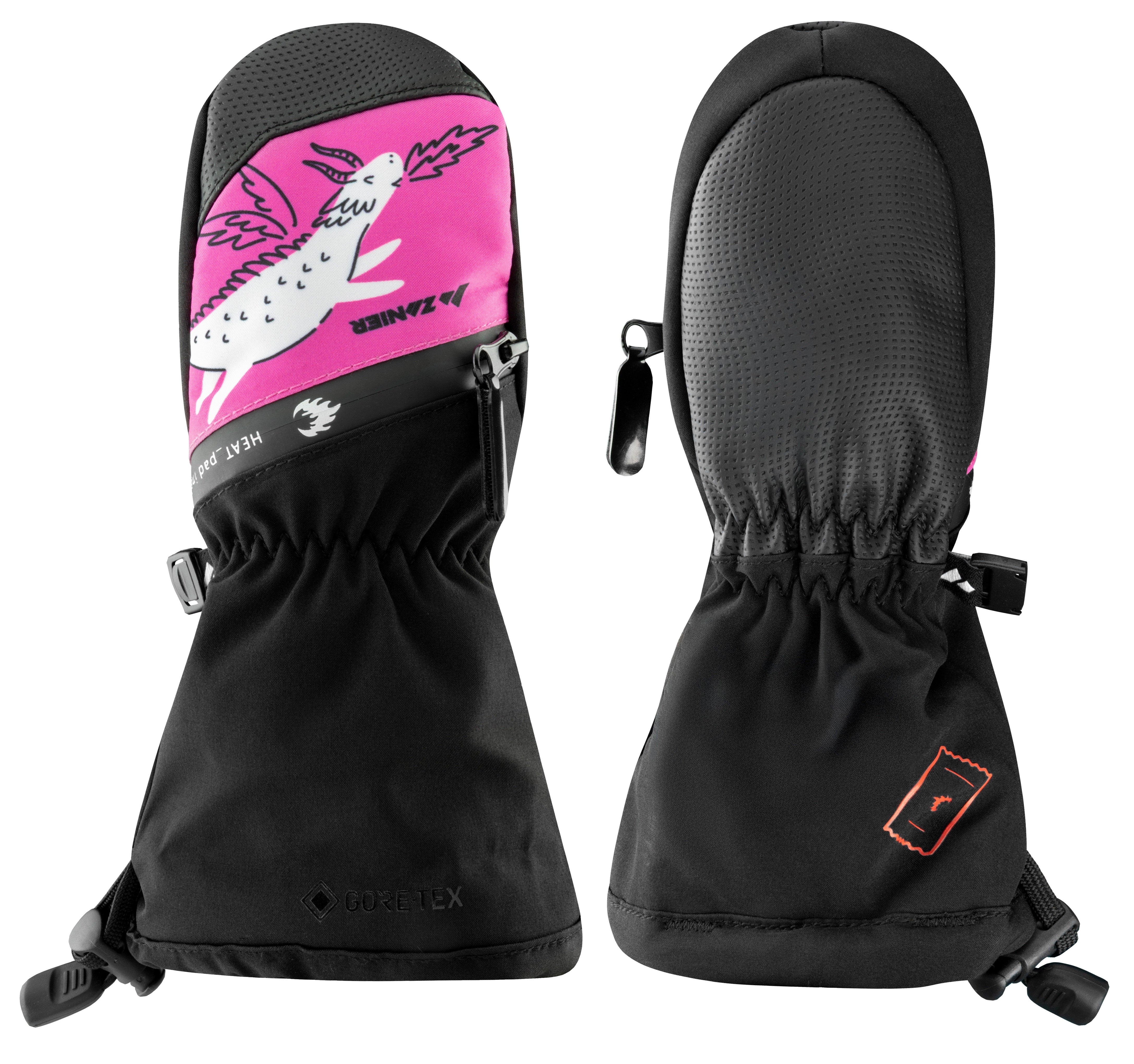 zanier-heat-pads-gtx-mitten-kinder-f-ustlinge-schwarz image 3