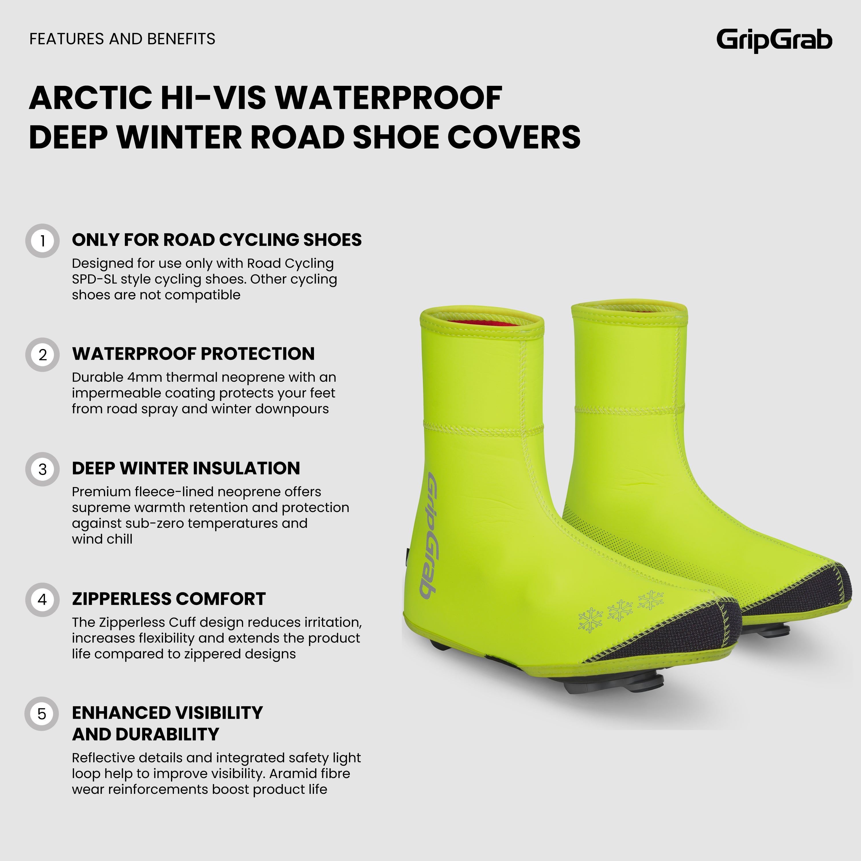 gripgrab-ride-arctic-waterproof-deep-winter-berschuhe-gelb image 5
