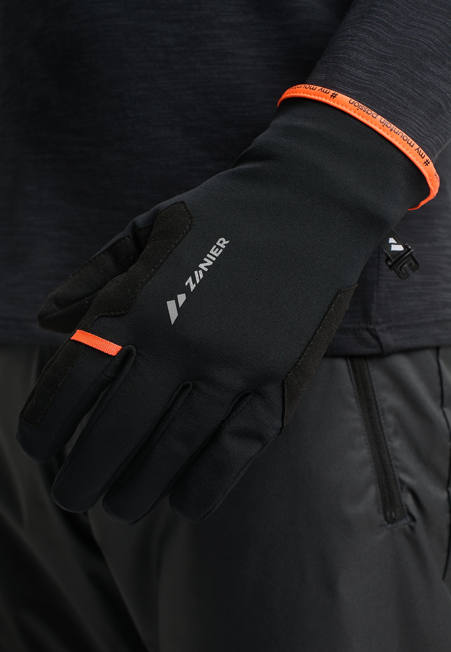 zanier-similaun-softshellhandschuhe-gr-8-schwarz-bergsport-ganzjahr image 4