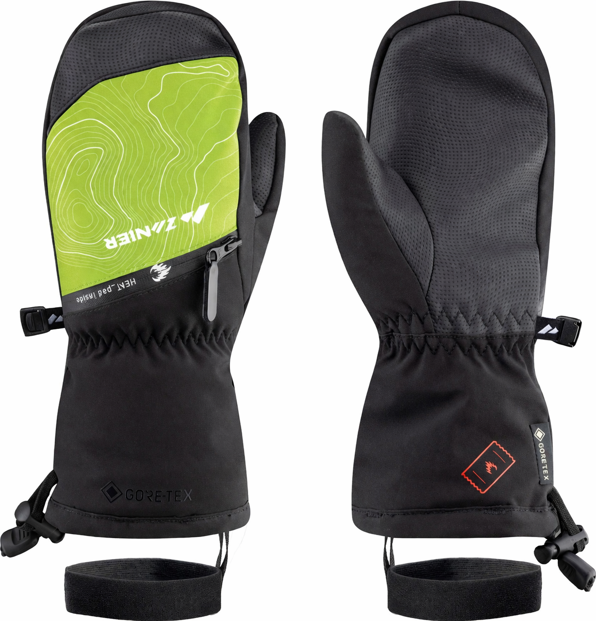 zanier-heat-pads-gtx-mitten-junior-f-ustling-schwarz image 3