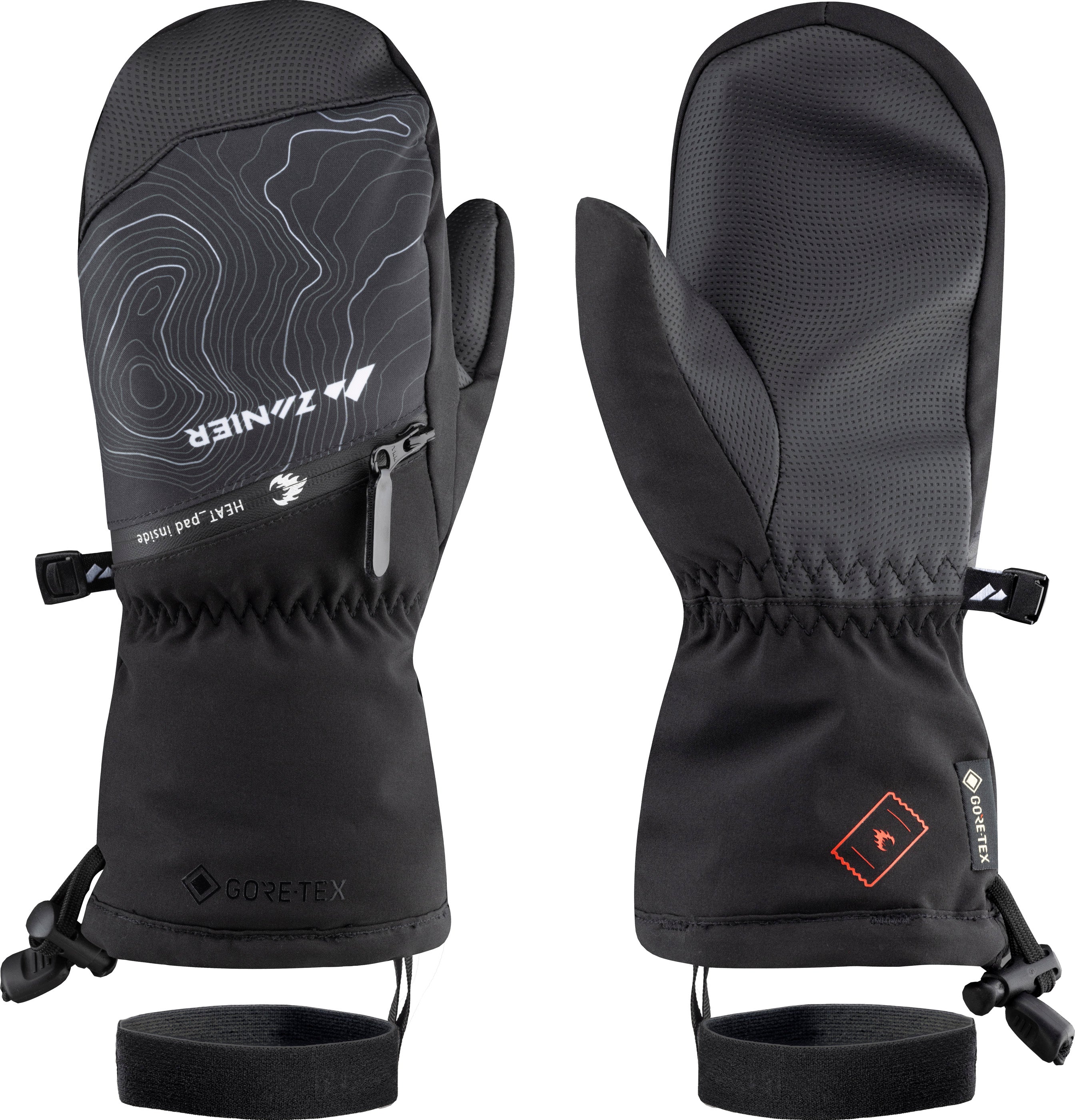 zanier-heat-pads-gtx-mitten-junior-f-ustling-schwarz image 1