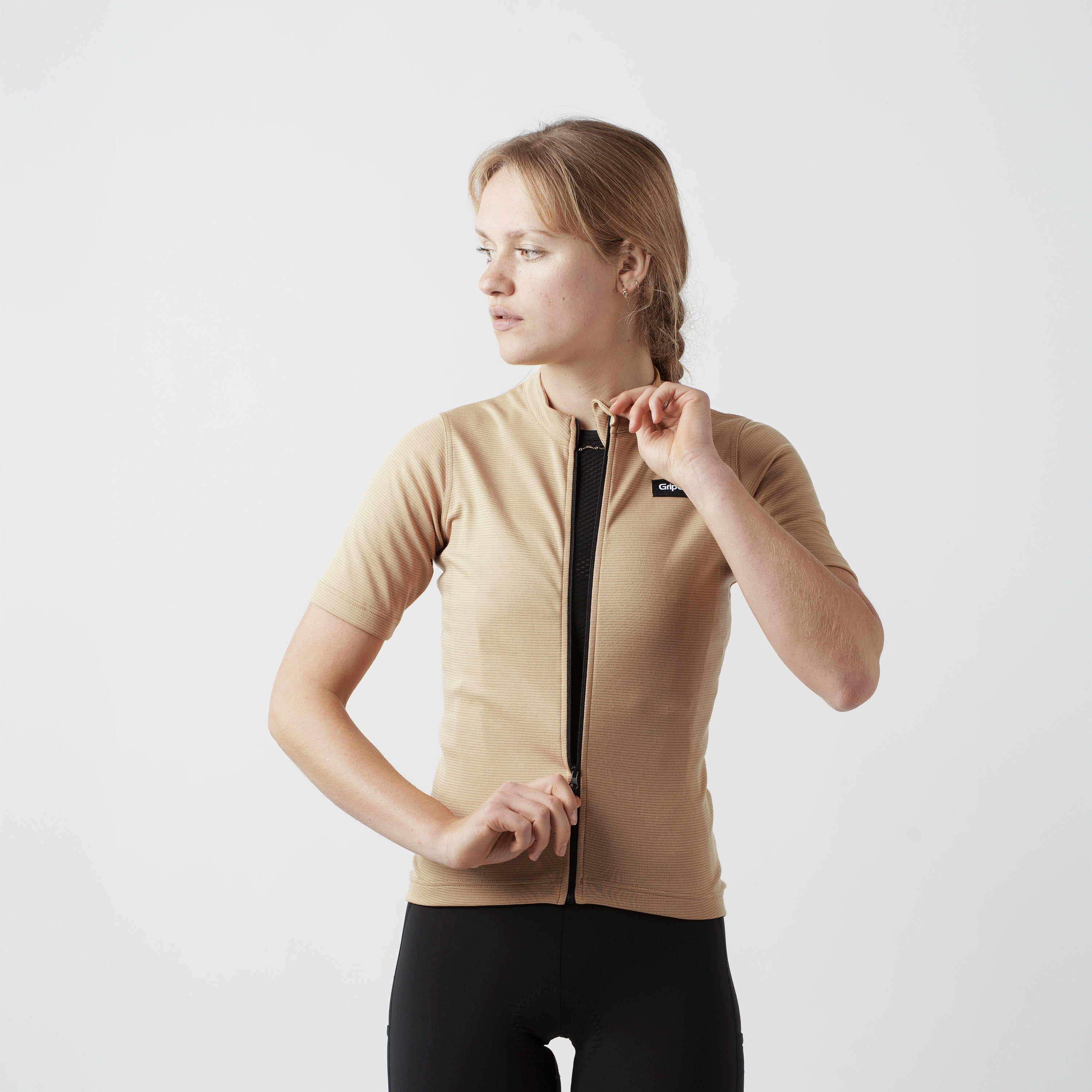 gripgrab-explr-merinotech-radtrikot-damen-beige-merino-kurzarm image 2