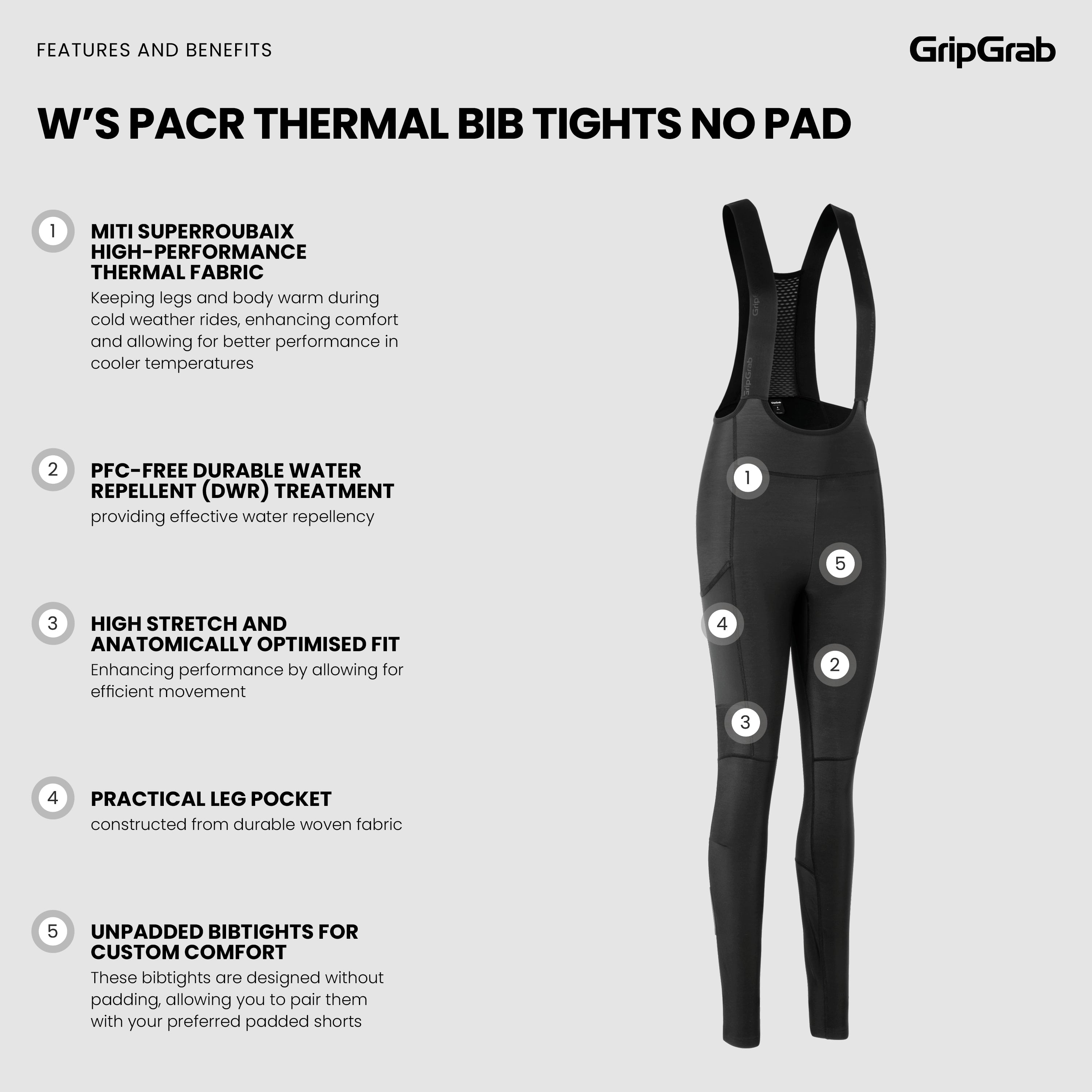 gripgrab-pacr-thermal-tr-gerhose-damen-schwarz-ohne-polster image 5